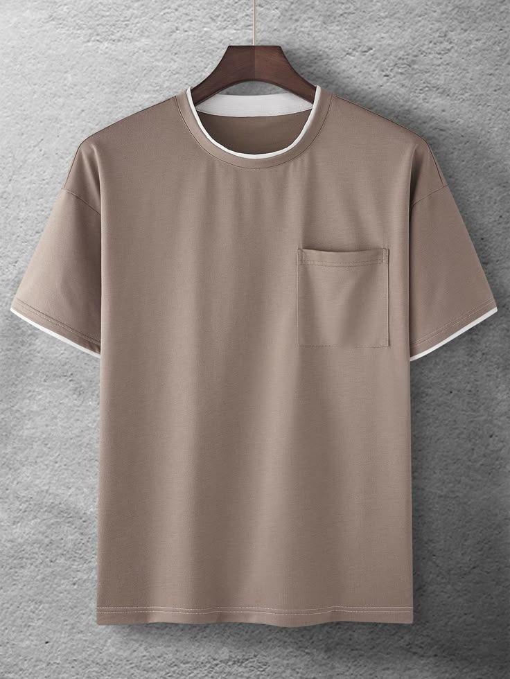 Alan Jones Clothing Men's Self Design Cotton Regular Fit T-Shirt
