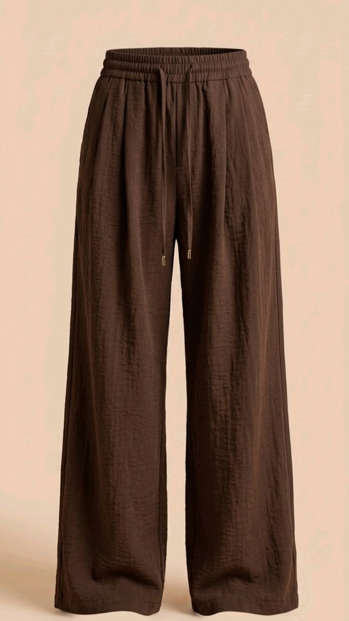 Trendy Brown Wide-Leg Pants 🤎 Comfy Chic Style
